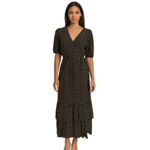Knox Rose Black &‎ White Polka Dot Dress – Size Small